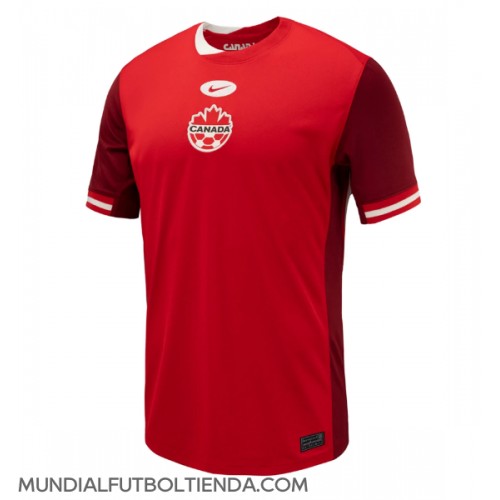 Camiseta Canadá Primera Equipación Replica Copa America 2024 mangas cortas